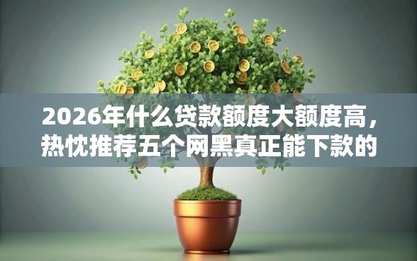 2026年什么贷款额度大额度高，热忱推荐五个网黑真正能下款的口子