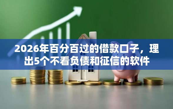 2026年百分百过的借款口子，理出5个不看负债和征信的软件