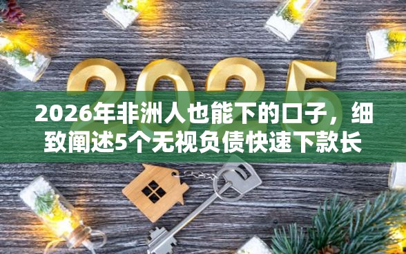 2026年非洲人也能下的口子，细致阐述5个无视负债快速下款长期网贷的口子