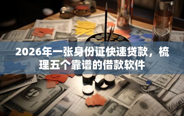 2026年一张身份证快速贷款，梳理五个靠谱的借款软件