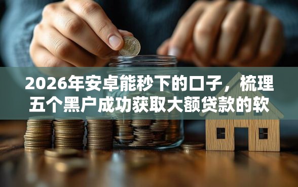 2026年安卓能秒下的口子，梳理五个黑户成功获取大额贷款的软件