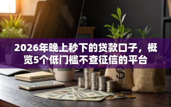 2026年晚上秒下的贷款口子，概览5个低门槛不查征信的平台