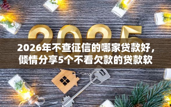 2026年不查征信的哪家贷款好，倾情分享5个不看欠款的贷款软件