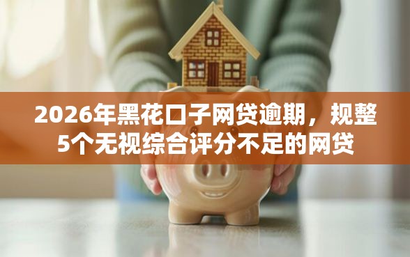 2026年黑花口子网贷逾期，规整5个无视综合评分不足的网贷