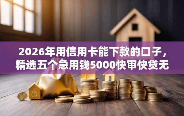 2026年用信用卡能下款的口子，精选五个急用钱5000快审快贷无需征信软件