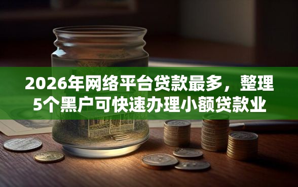 2026年网络平台贷款最多，整理5个黑户可快速办理小额贷款业务的口子