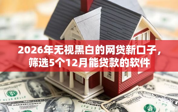 2026年无视黑白的网贷新口子，筛选5个12月能贷款的软件