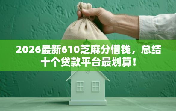 2026最新610芝麻分借钱,总结十个贷款平台最划算!_借的到